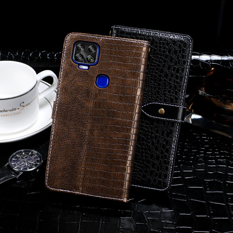 For ZTE Axon 11 SE 5G idewei Crocodile Texture Horizontal Flip Leather Case with Holder & Card Slots & Wallet(Black) - ZTE Cases by idewei | Online Shopping UK | buy2fix