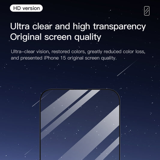 For iPhone 15 Pro Max TOTU AB-057 CSG High Aluminum Glass 2.5D Full-coverage HD Tempered Glass Film by TOTUDESIGN