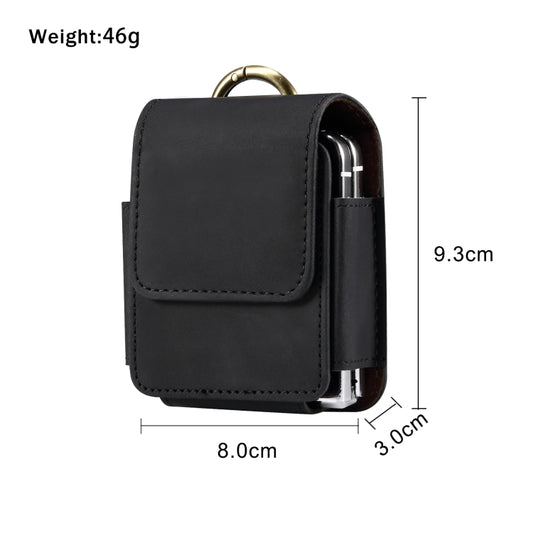 Skin Feel Leather Texture Waist Hanging Phone Case(Black) by buy2fix