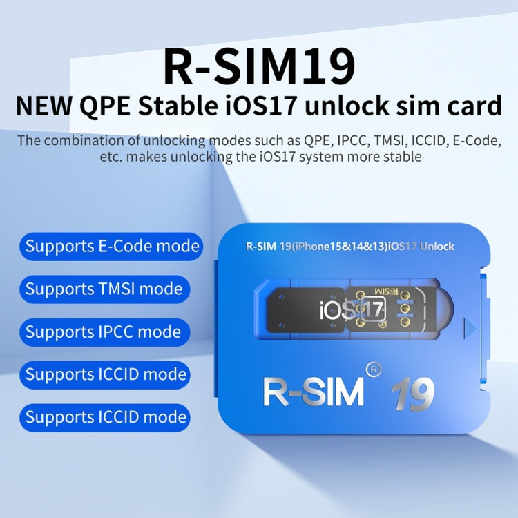 R-SIM 19 Turns Locked Phone Into Unlocked iOS17 System Universal 5G Unlocking Card - Unlock SIM Card by buy2fix | Online Shopping UK | buy2fix