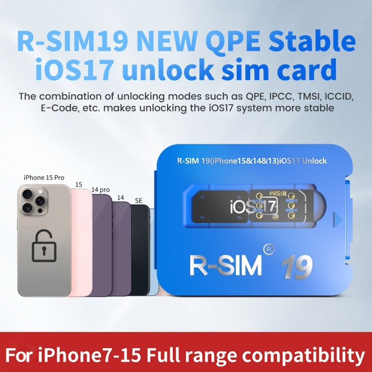 R-SIM 19 Turns Locked Phone Into Unlocked iOS17 System Universal 5G Unlocking Card - Unlock SIM Card by buy2fix | Online Shopping UK | buy2fix