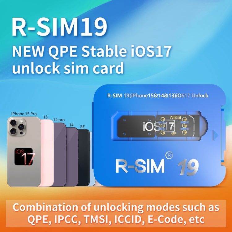 R-SIM 19 Turns Locked Phone Into Unlocked iOS17 System Universal 5G Unlocking Card - Unlock SIM Card by buy2fix | Online Shopping UK | buy2fix