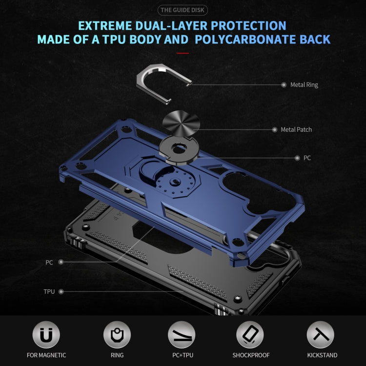 For Samsung Galaxy S25 5G Shockproof TPU + PC Phone Case(Blue) by buy2fix