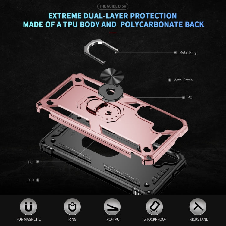 For Samsung Galaxy S25 5G Shockproof TPU + PC Phone Case(Rose Gold) by buy2fix
