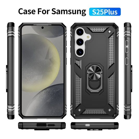 For Samsung Galaxy S25+ 5G Shockproof TPU + PC Phone Case(Black) by buy2fix