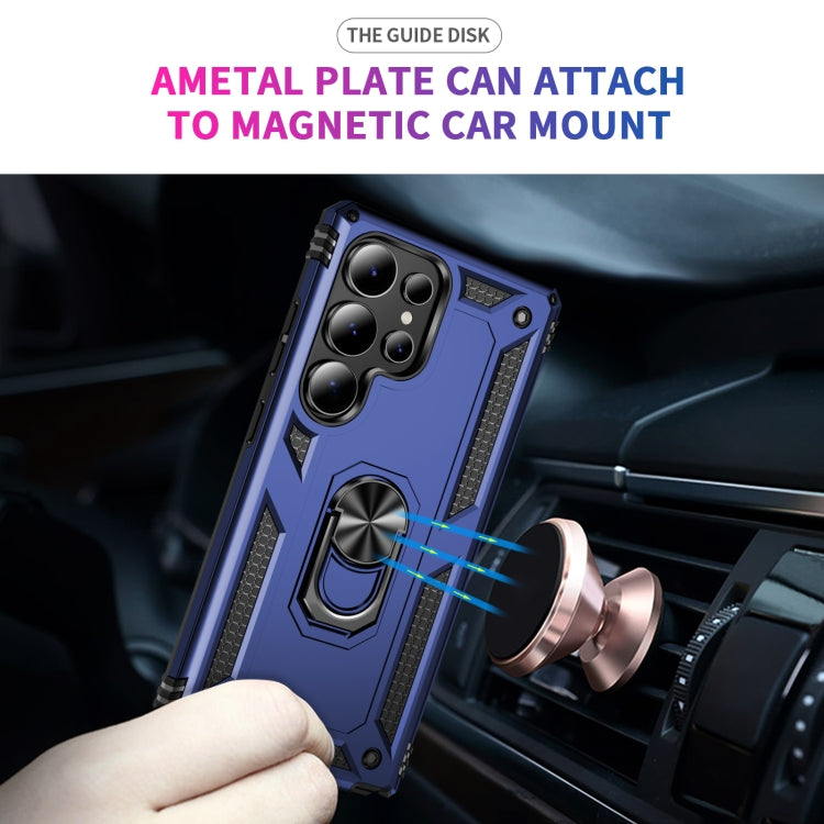 For Samsung Galaxy S25 Ultra 5G Shockproof TPU + PC Phone Case(Blue) by buy2fix