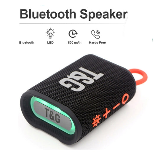 T&G TG396 Outdoor Portable Ambient RGB Light IPX7 Waterproof Bluetooth Speaker(Blue) - Waterproof Speaker by T&G | Online Shopping UK | buy2fix