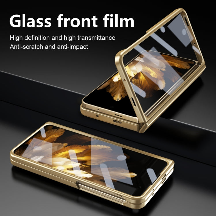 For OPPO Find N3 / OnePlus Open Integrated Frosted Electroplating Full Coverage Phone Case(Gold) - OnePlus Cases by buy2fix | Online Shopping UK | buy2fix
