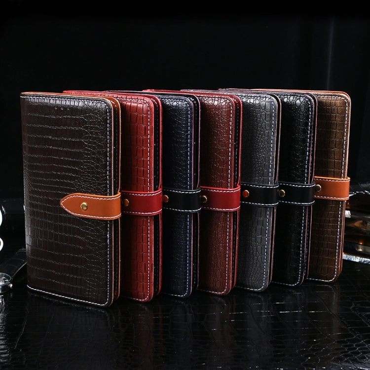 For Ulefone Note 8P idewei Crocodile Texture Horizontal Flip Leather Case with Holder & Card Slots & Wallet(Black) - Ulefone Cases by buy2fix | Online Shopping UK | buy2fix