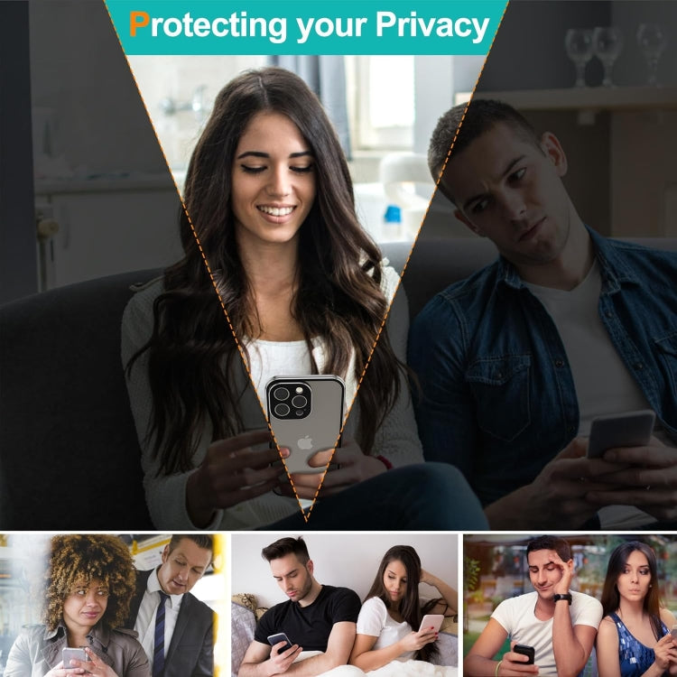 For iPhone 16 Pro Max Anti-peeping Magnetic Double-sided Tempered Glass Phone Case(Silver) by buy2fix