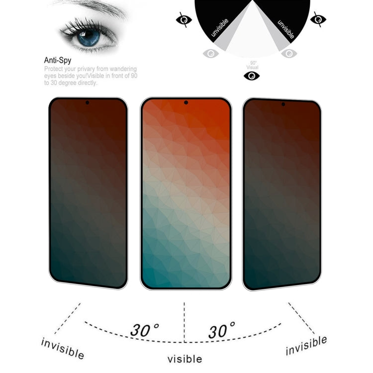 For Samsung Galaxy S24+ 5G 25pcs Full Cover Anti-peeping Tempered Glass Film, Support Fingerprint Unlocking - Galaxy S24+ 5G Tempered Glass by buy2fix | Online Shopping UK | buy2fix