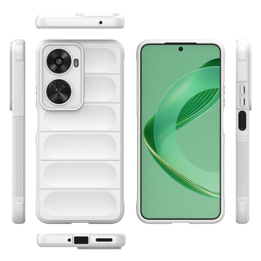 For Huawei nova 11 SE Magic Shield TPU + Flannel Phone Case(White) by buy2fix