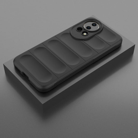 For Huawei nova 12 5G Magic Shield TPU + Flannel Phone Case(Black) by buy2fix