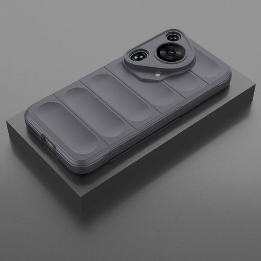 For Huawei Pura 70 Ultra Magic Shield TPU + Flannel Phone Case(Dark Grey) by buy2fix