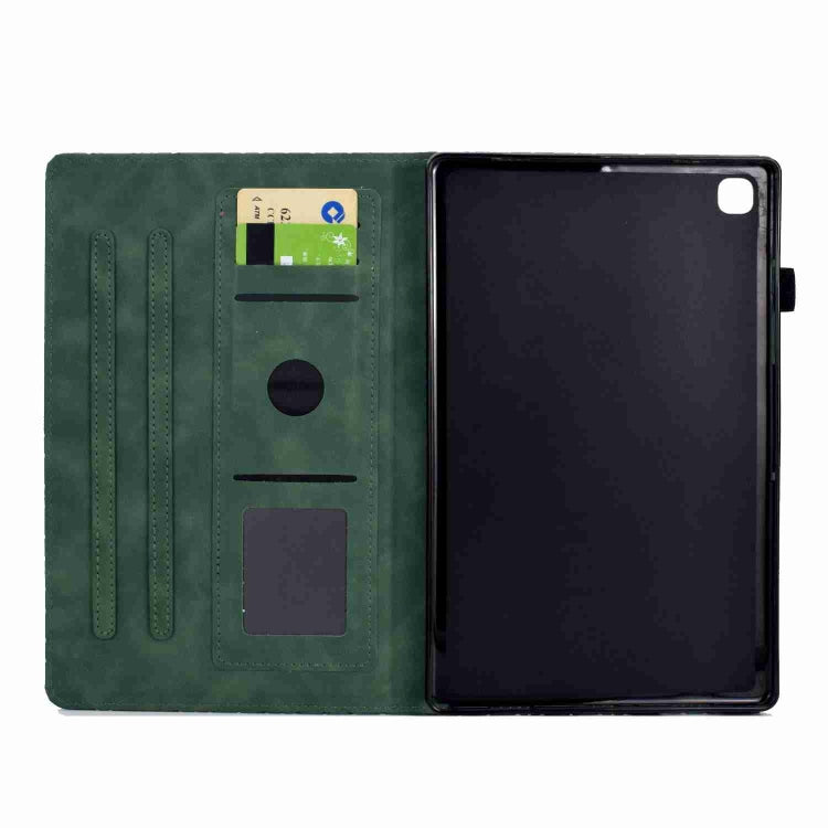 For Samsung Galaxy Tab A7 10.4 2020 T500 Rhombus TPU Smart Leather Tablet Case(Green) - Other Galaxy Tab PC by buy2fix | Online Shopping UK | buy2fix