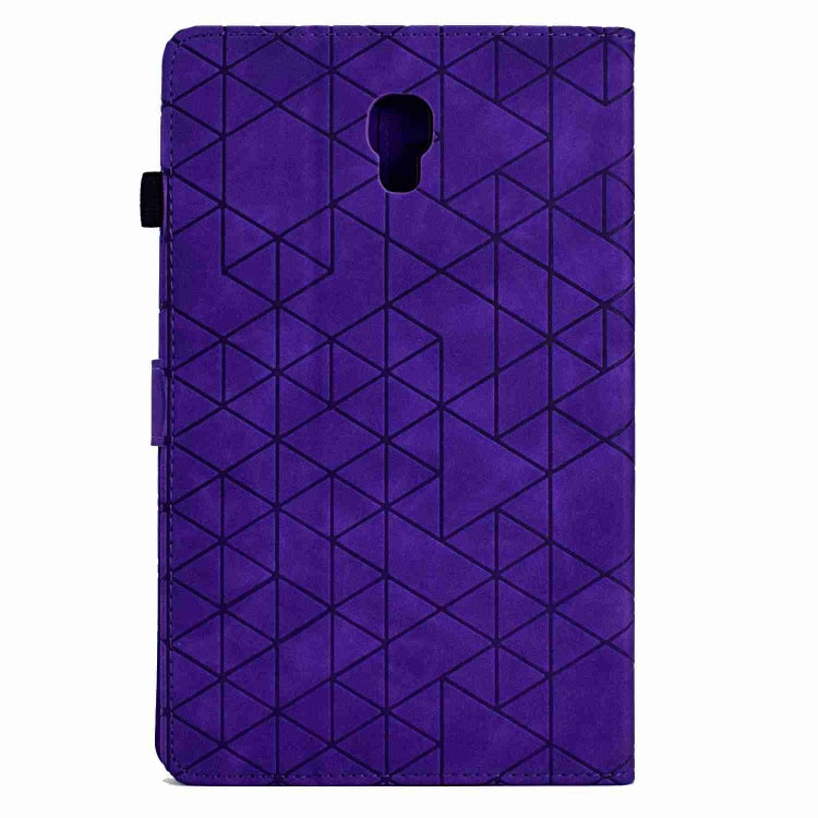 For Samsung Galaxy Tab A 10.5 T590 Rhombus TPU Smart Leather Tablet Case(Purple) - Tab A 10.5 by buy2fix | Online Shopping UK | buy2fix