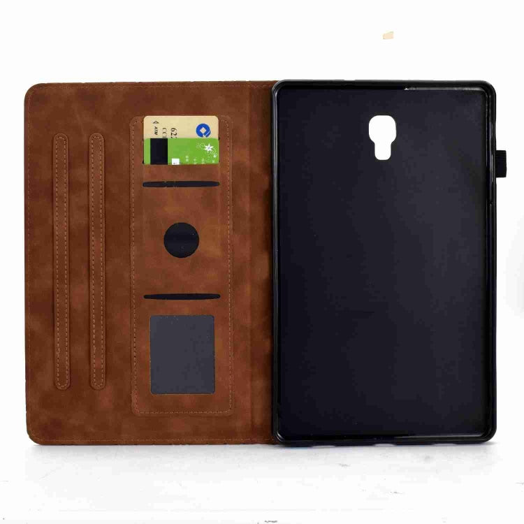 For Samsung Galaxy Tab A 10.5 T590 Rhombus TPU Smart Leather Tablet Case(Brown) - Tab A 10.5 by buy2fix | Online Shopping UK | buy2fix