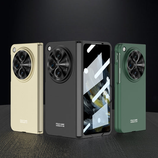 For OPPO Find N3 / OnePlus Open GKK Ultra-thin Full Coverage Phone Flip Case(Gold) by GKK