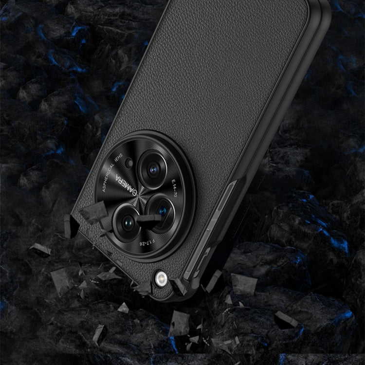 For OPPO Find N3 / OnePlus Open GKK Integrated Ultra-thin Plain Leather Phone Case(Gold) by GKK