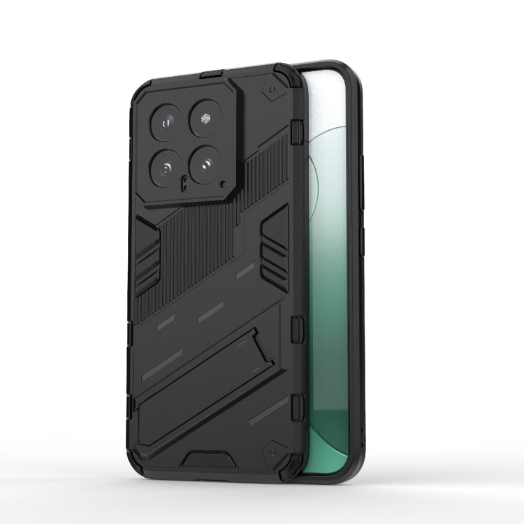 For Xiaomi 14 5G Punk Armor 2 in 1 PC + TPU Phone Case with Holder(Black) - Xiaomi Cases by buy2fix | Online Shopping UK | buy2fix