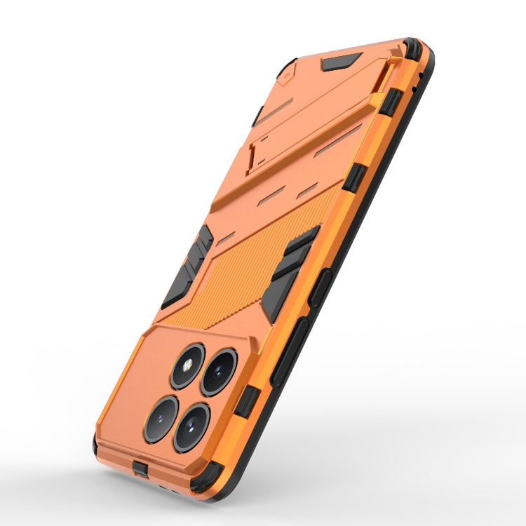 For Xiaomi Redmi K70 5G Punk Armor 2 in 1 PC + TPU Phone Case with Holder(Orange) - Xiaomi Cases by buy2fix | Online Shopping UK | buy2fix