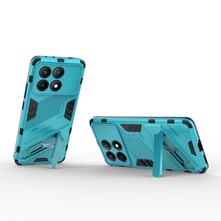 For Xiaomi Redmi K70E 5G Punk Armor 2 in 1 PC + TPU Phone Case with Holder(Blue) - Xiaomi Cases by buy2fix | Online Shopping UK | buy2fix