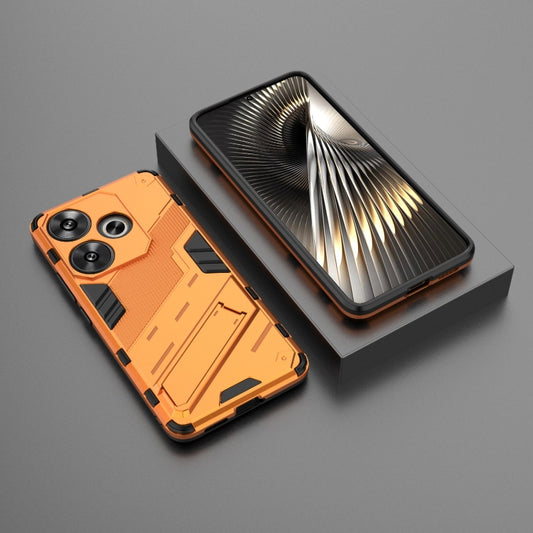 For Xiaomi Redmi Turbo 3 5G Punk Armor 2 in 1 PC + TPU Phone Case with Holder(Orange) by buy2fix