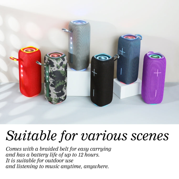 T&G TG654 Portable 3D Stereo Subwoofer Wireless Bluetooth Speaker(Purple) by T&G