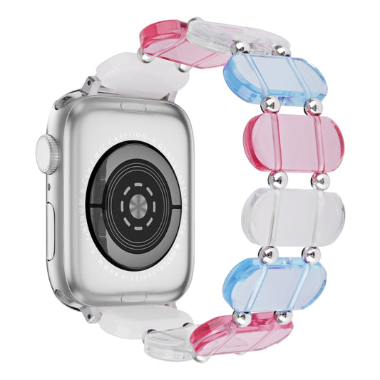 For Apple Watch Series 3 38mm Stretch Resin Watch Band(Colorful) by buy2fix