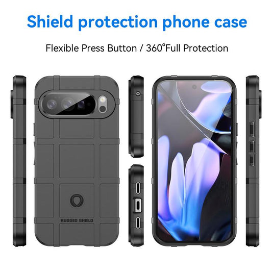For Google Pixel 10 Pro XL Full Coverage Shockproof TPU Phone Case(Black) - Google Cases by buy2fix | Online Shopping UK | buy2fix