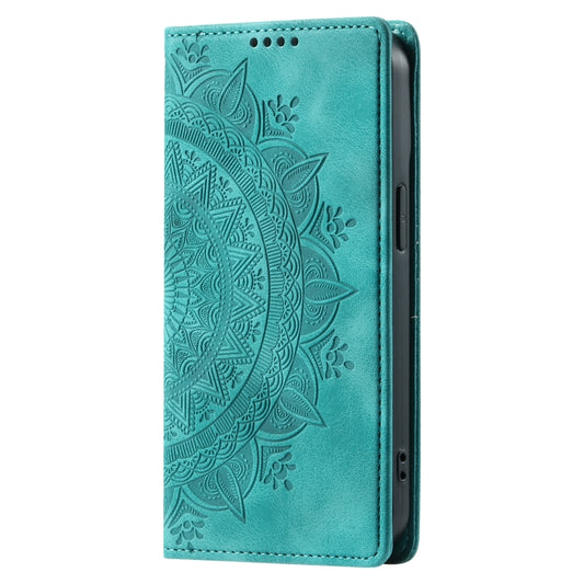 For Xiaomi Redmi Note 12 Pro Global Totem Embossed Magnetic Leather Phone Case(Green) by buy2fix