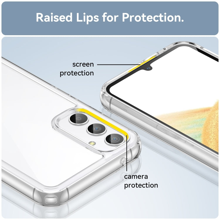 For Samsung Galaxy A25 5G Colorful Series Acrylic Hybrid TPU Phone Case(Transparent) by buy2fix