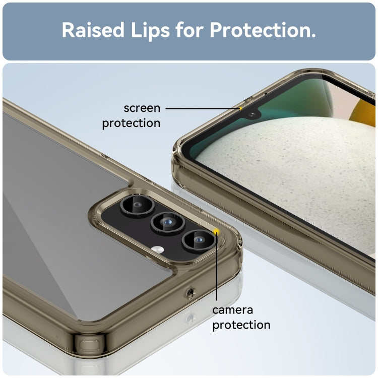 For Samsung Galaxy A15 Colorful Series Acrylic Hybrid TPU Phone Case(Transparent Grey) by buy2fix