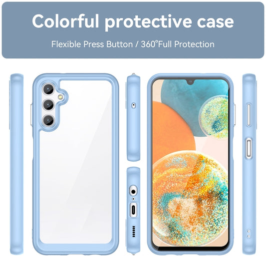 For Samsung Galaxy Jump 3 Colorful Series Acrylic Hybrid TPU Phone Case(Blue) by buy2fix