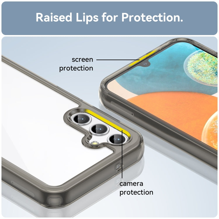 For Samsung Galaxy M44 5G Colorful Series Acrylic Hybrid TPU Phone Case(Transparent Grey) by buy2fix