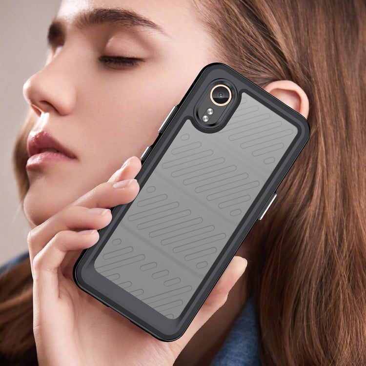 For Samsung Galaxy XCover 7 Colorful Series Acrylic Hybrid TPU Phone Case(Black) by buy2fix