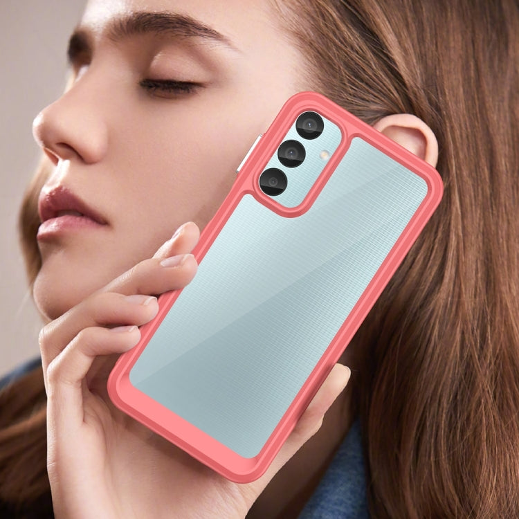 For Samsung Galaxy F15 Colorful Series Acrylic Hybrid TPU Phone Case(Red) by buy2fix