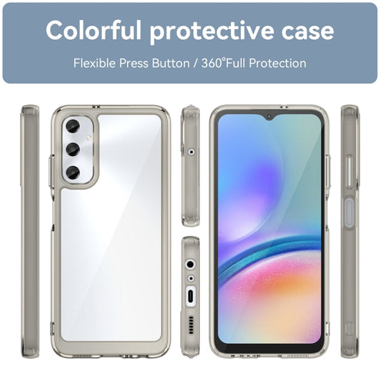 For Samsung Galaxy M14 4G Colorful Series Acrylic Hybrid TPU Phone Case(Transparent Grey) by buy2fix