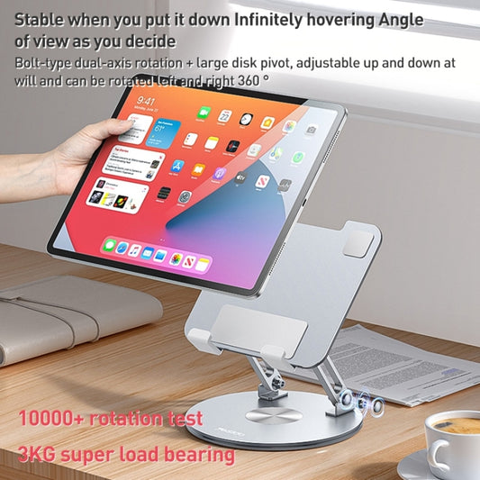 Yesido C293 360 Degree Rotating Foldable Tablet Desk Stand(Silver) - Desktop Holder by Yesido | Online Shopping UK | buy2fix