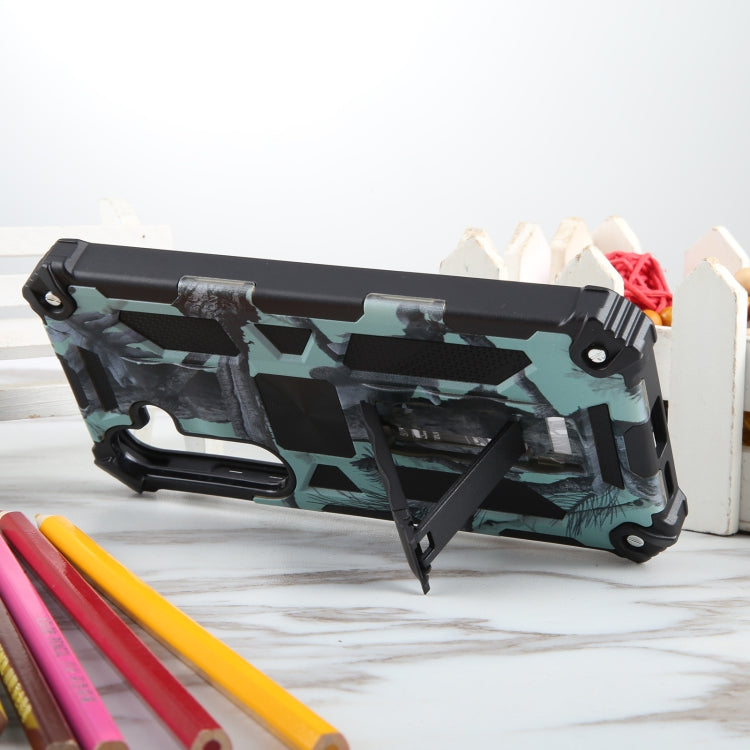 For Samsung Galaxy S24 5G Camouflage Armor Kickstand TPU + PC Magnetic Phone Case(Mint Green) - Galaxy S24 5G Cases by buy2fix | Online Shopping UK | buy2fix