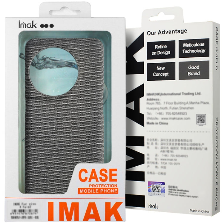 For Samsung Galaxy A35 5G imak Ruiyi Series Cloth Texture PU + PC Phone Case(Black) by imak
