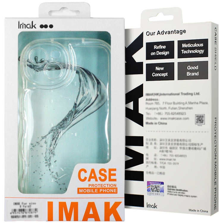 For iPhone 15 Pro Max IMAK Wave Bubble Soft Shockproof Phone Case(Transparent Black) by imak
