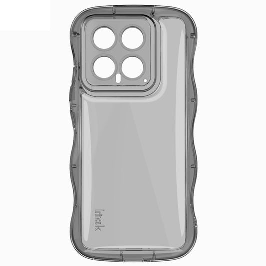 For Xiaomi 14 5G IMAK Wave Bubble Soft Shockproof Phone Case(Transparent Black) by imak