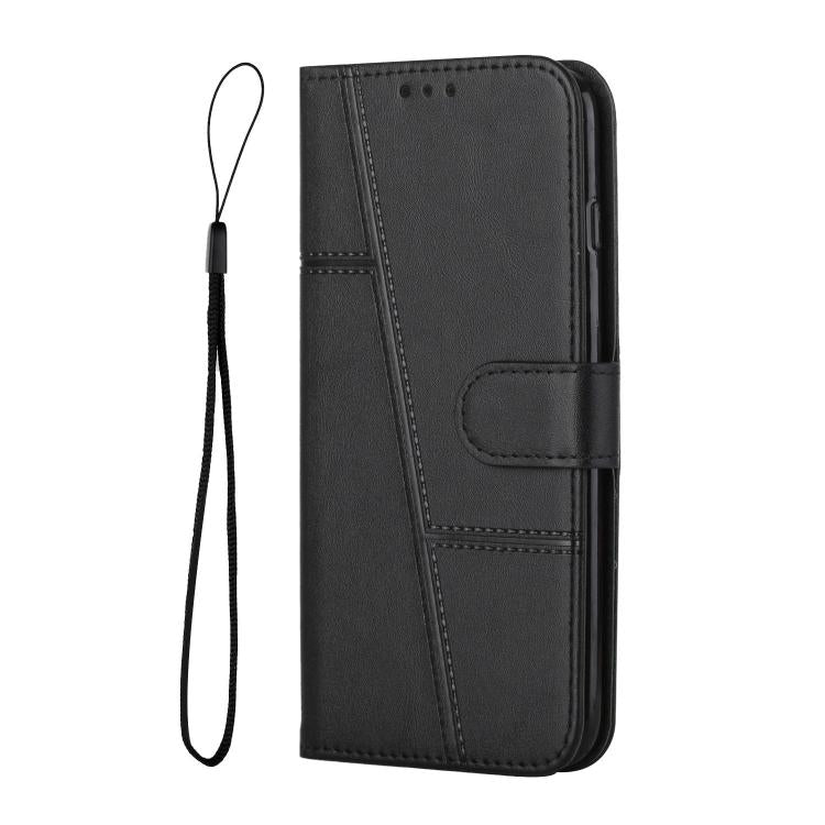 For Google Pixel 10 Pro XL Stitching Calf Texture Buckle Leather Phone Case(Black) - Google Cases by buy2fix | Online Shopping UK | buy2fix
