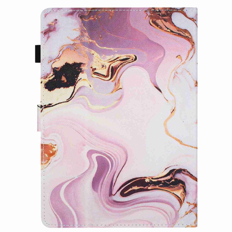 For 7 inch Universal Marble Pattern Stitching Leather Tablet Case(Gold Pink) - 7 inch by buy2fix | Online Shopping UK | buy2fix
