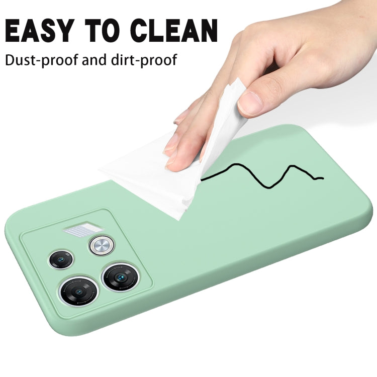 For Infinix GT 10 Pro Solid Color Liquid Silicone Dropproof Full Coverage Phone Case(Green) - Infinix Cases by buy2fix | Online Shopping UK | buy2fix