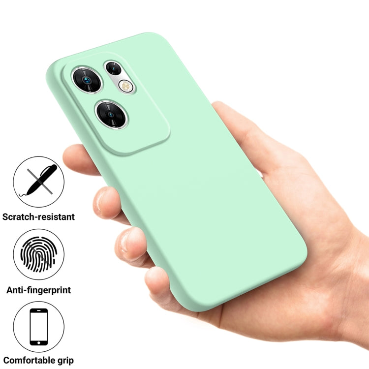 For Infinix Zero 30 4G Solid Color Liquid Silicone Dropproof Full Coverage Phone Case(Green) - Infinix Cases by buy2fix | Online Shopping UK | buy2fix