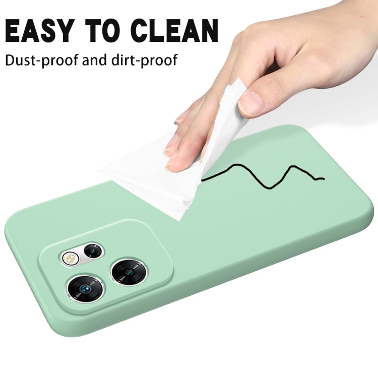 For Infinix Zero 30 4G Solid Color Liquid Silicone Dropproof Full Coverage Phone Case(Green) - Infinix Cases by buy2fix | Online Shopping UK | buy2fix