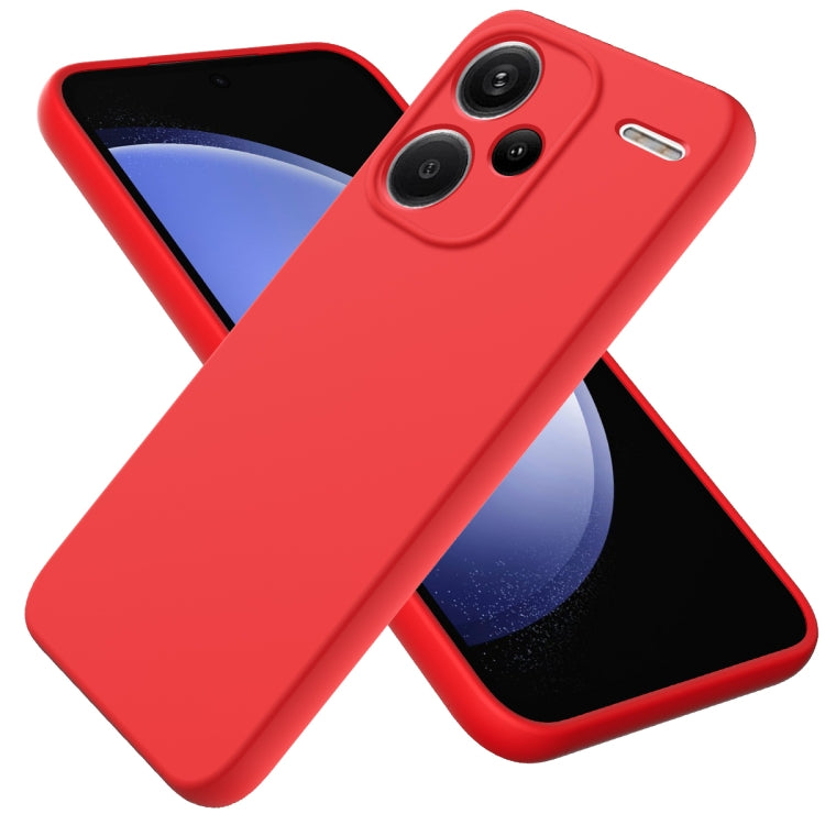For Xiaomi Redmi Note 13 Pro+ 5G Global Solid Color Liquid Silicone Dropproof Full Coverage Phone Case(Red) - Note 13 Pro+ Cases by buy2fix | Online Shopping UK | buy2fix