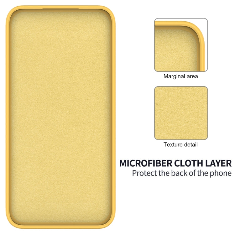 For Xiaomi Poco X6 Pro 5G/Redmi K70E Solid Color Liquid Silicone Dropproof Full Coverage Phone Case(Yellow) - Xiaomi Cases by buy2fix | Online Shopping UK | buy2fix